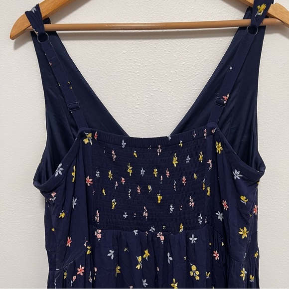 TORRID Challis Button Front Floral Navy Maxi Dress Size 1X - Picture 6 of 10